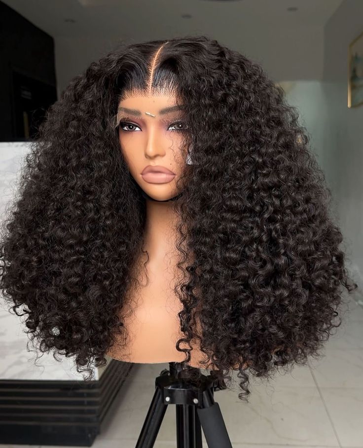 Premium 13×4 Deep Curly Human Hair Wig