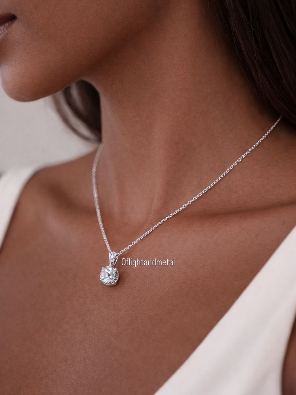 LUNA ZAIN STAINLESS STEEL NECKLACE