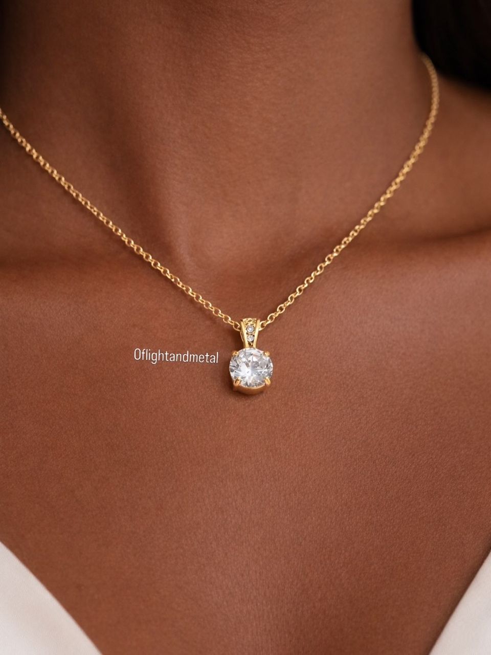 LUNA ZAIN STAINLESS STEEL NECKLACE