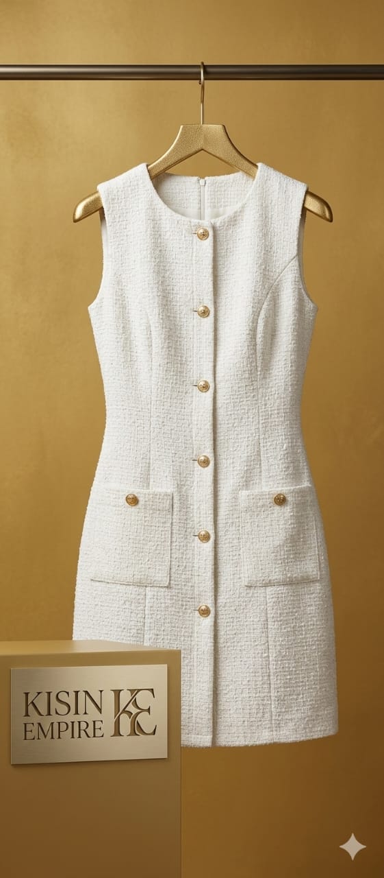 Sleeveless Office Gown